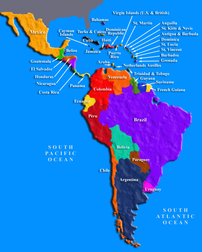 Map Latinamerica 