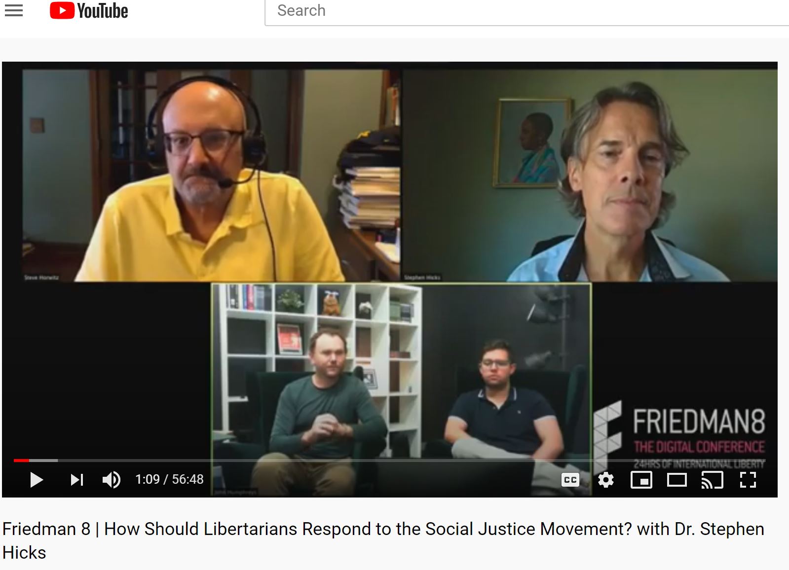 Social Justice For Libertarians? Hicks And Horwitz At Friedman 8 ...