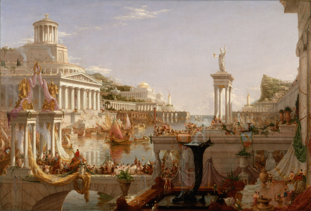 (Thomas Cole's 1836 The Course of the Empire series.)